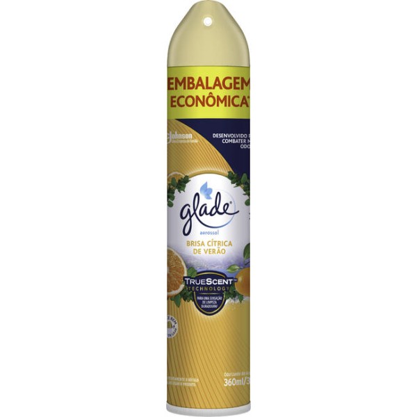 Desodorizador Aerossol Glade Brisa cítrica Tubo com 360ml