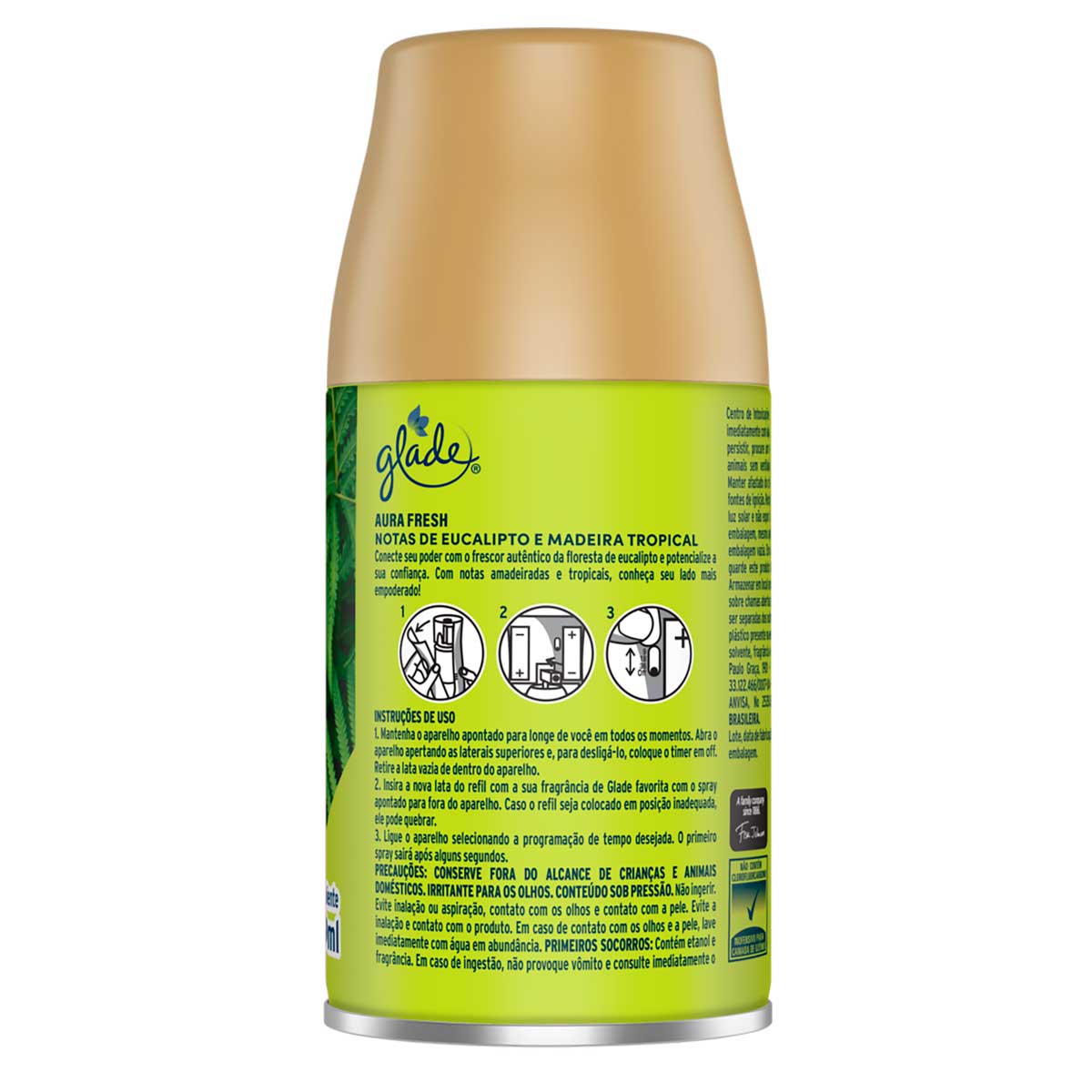 Encontraproduto.com.br - Desodorizador Glade Automatic Spray Refil Aura Fresh 269ml