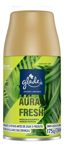 Encontraproduto.com.br - Aparelho Odorizador Toque de Frescor Aura Fresh + Refil 12ml Glade