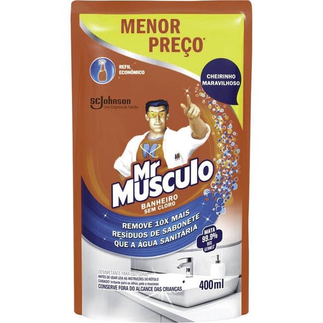 Encontraproduto.com.br - Desinfetante Mr. Músculo Banheiro Refil com 400ml