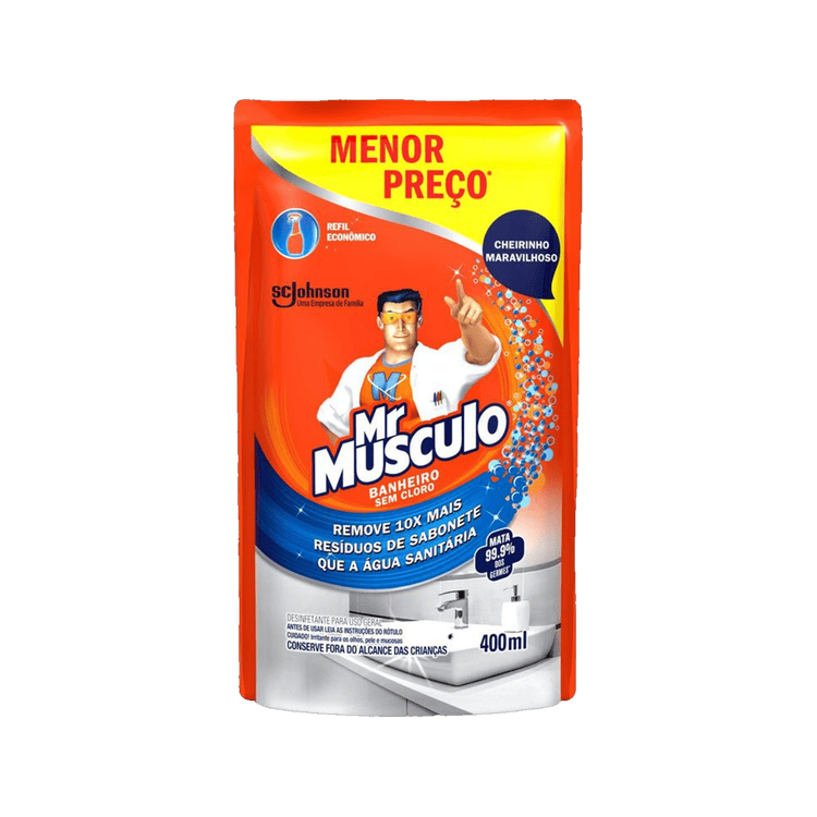 Encontraproduto.com.br - Desinfetante Mr. Músculo Banheiro Refil com 400ml
