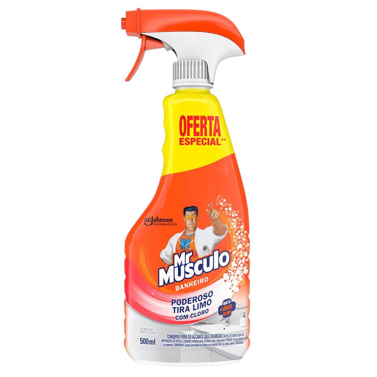 Encontraproduto.com.br - Desinfetante Mr. Músculo Tira Limo Frasco com 500ml