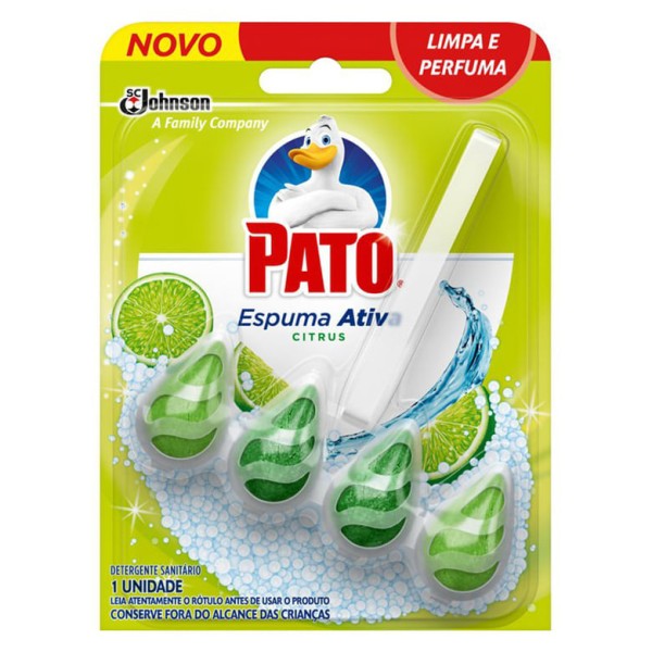 Encontraproduto.com.br - Higienizador Sanitário Pato Bloco Espuma Ativa Citrus