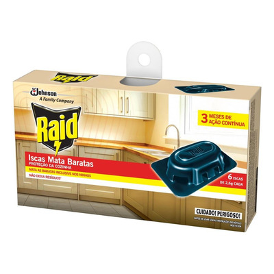 Encontraproduto.com.br - Inseticida Raid Iscas Mata Baratas 6x2.6g