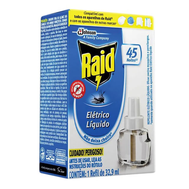 Encontraproduto.com.br - Inseticida Raid Líquido Protector Refil 45 Noites