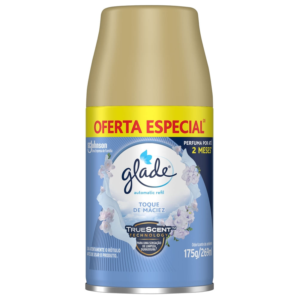 Encontraproduto.com.br - Refil Automatic Glade Toque de maciez Frasco com 269ml