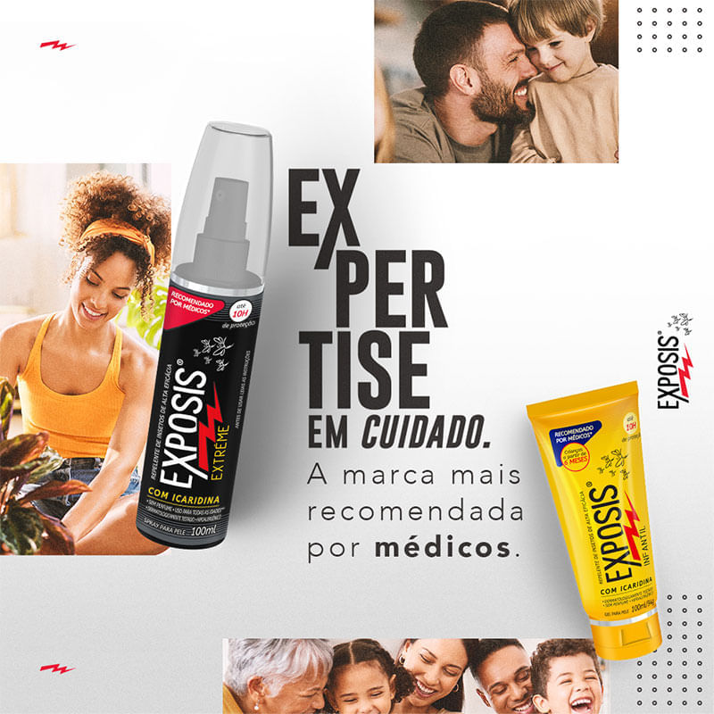 Encontraproduto.com.br - Repelente Exposis Extrême com Icaridina Aerosol com 100 ml