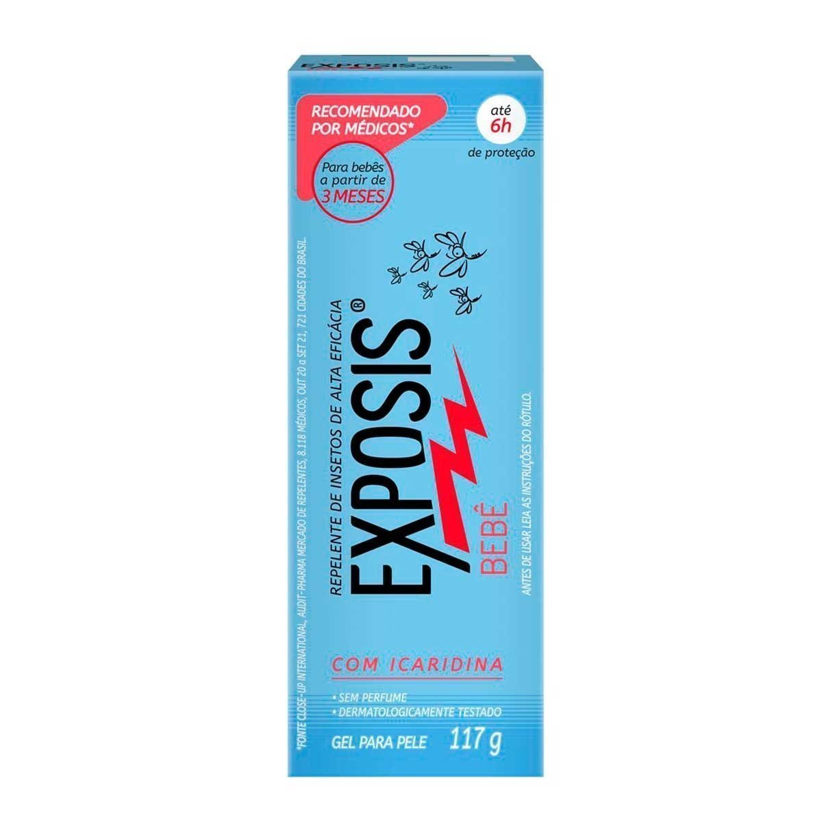Repelente Exposis 117ml Gel Bebe