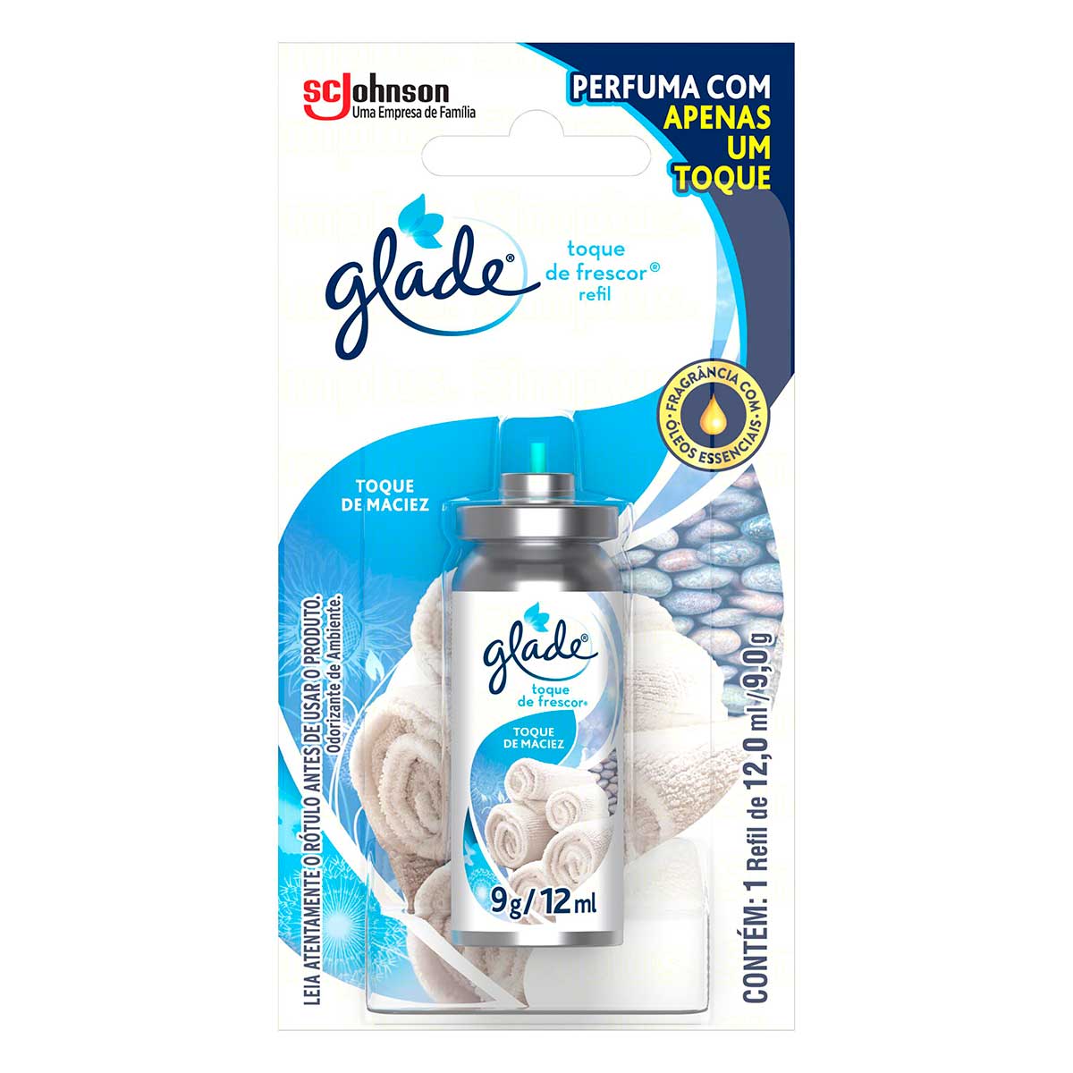 Encontraproduto.com.br - Odorizador Glade Toque de Frescor Toque de Maciez Refil 12ml