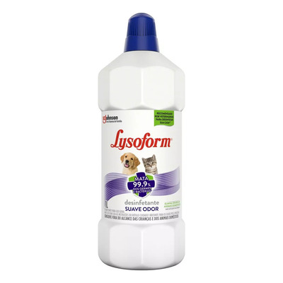 Desinfetante Lysoform Pets Suave Odor 1l