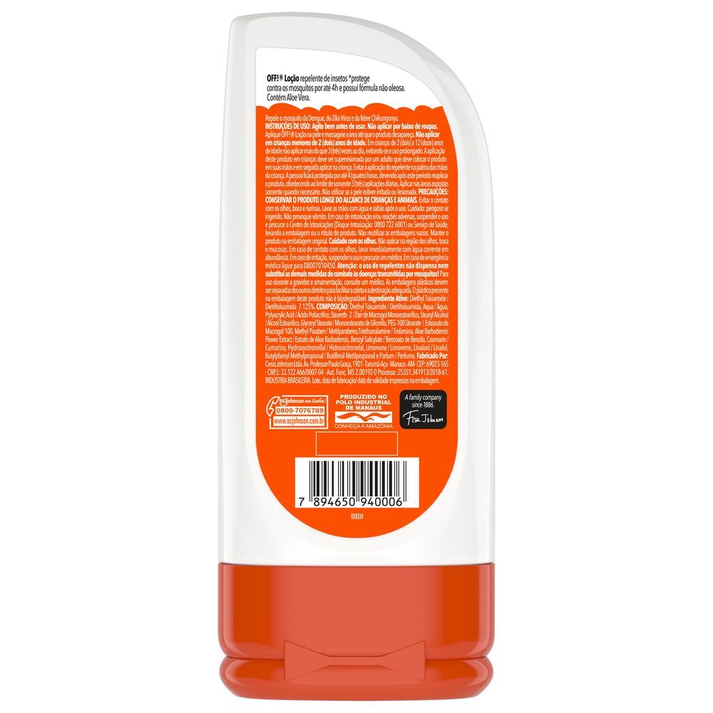 Repelente Off Family Loção Squeeze Oferta Especial Frasco 200ml