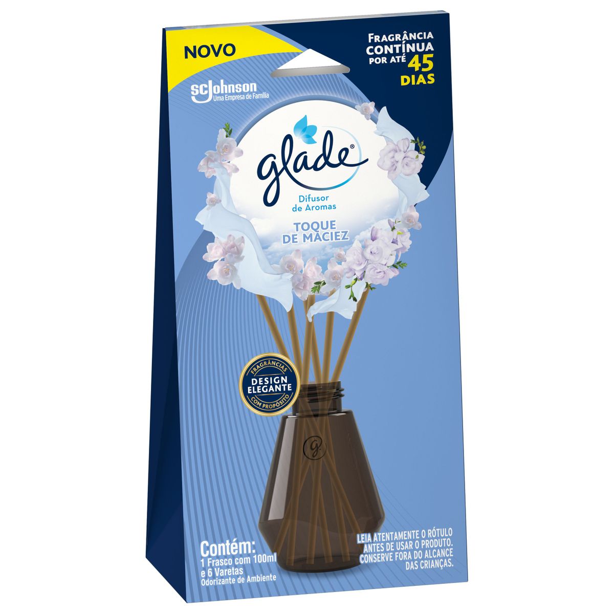 Encontraproduto.com.br - Difusor Glade Toque de Maciez Embalagem com 100ml