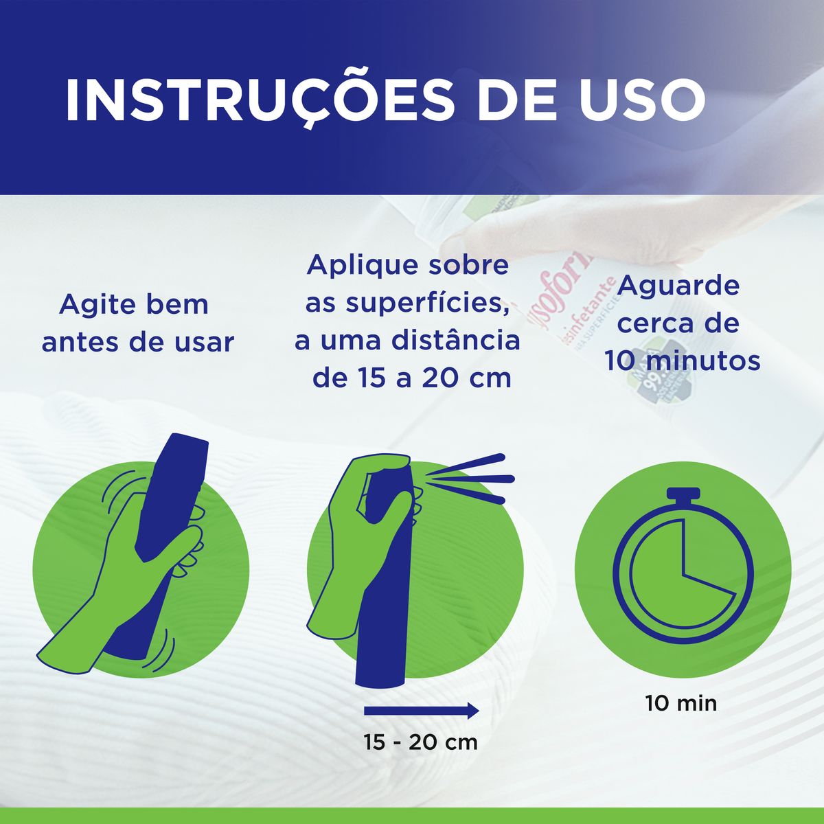 Encontraproduto.com.br - Lysoform Desinfetante e Antibactericida Original Spray Aerossol 55ml