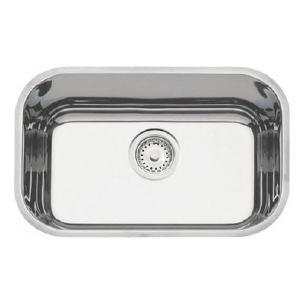 Cuba de Embutir Tramontina Lavínia Perfecta 47 BL em Aço Inox Polido 47 x 30 x 14 cm com Válvula
