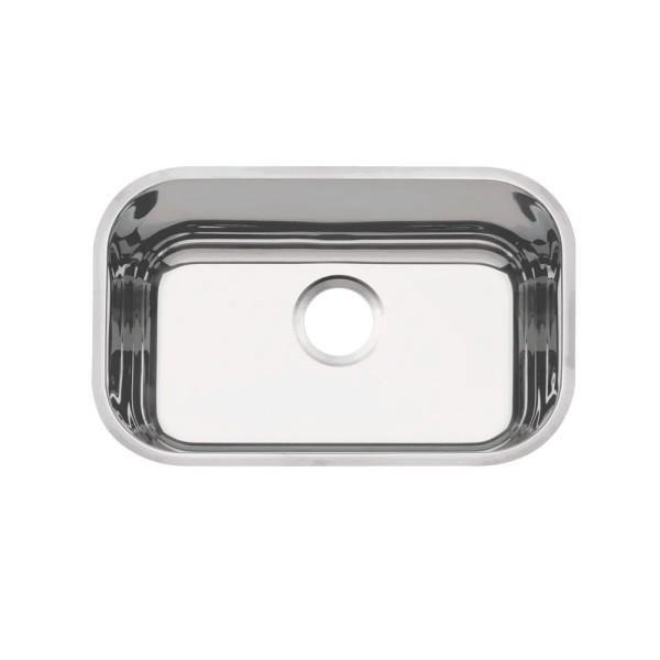 Cuba n.1 Tramontina 47 x 30 x 14 cm Lavínia 47 BL Perfecta em Aço Inox 304 Polido Sem Válvula