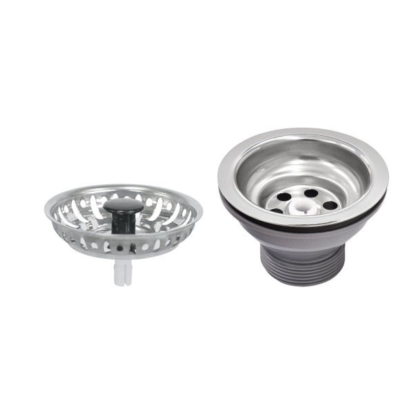 Encontraproduto.com.br - Cuba n.0 Tramontina Lavínia 40 BL Prime em Aço Inox Acetinado 40 x 34 x 17 cm com Válvula