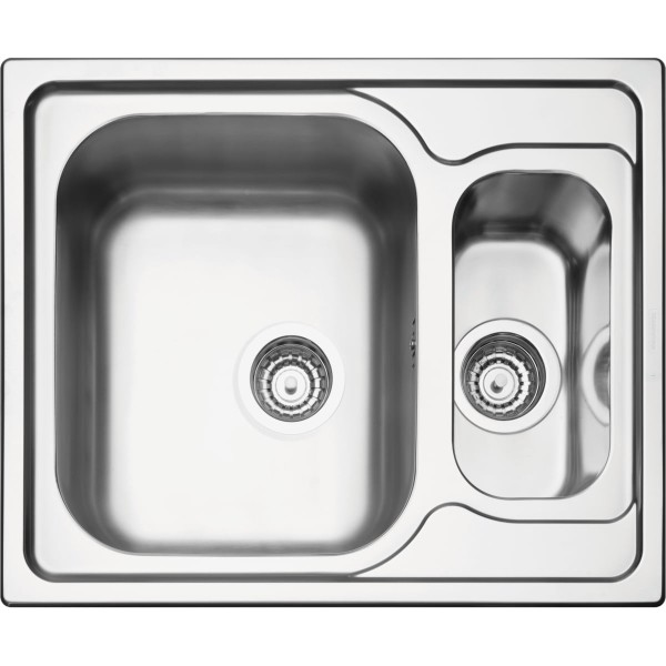 Encontraproduto.com.br - Cuba de Sobrepor Tramontina Marea 1.5 C 34 em Aço Inox Acetinado com Válvula 62 x 50 cm