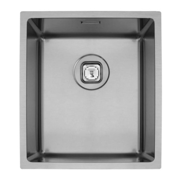 Encontraproduto.com.br - Cuba Tramontina Quadrum 34 em Aço Inox com Acabamento Scotch Brite 34 x 40 cm