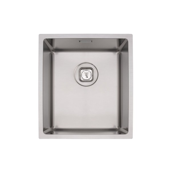 Encontraproduto.com.br - Cuba Tramontina Quadrum 34 em Aço Inox com Acabamento Scotch Brite 34 x 40 cm