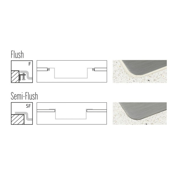 Encontraproduto.com.br - Cuba Tramontina Quadrum 34 em Aço Inox com Acabamento Scotch Brite 34 x 40 cm