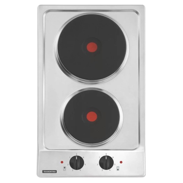 Cooktop Elétrico Tramontina Dominó 2Q Inox 220V 94700/310