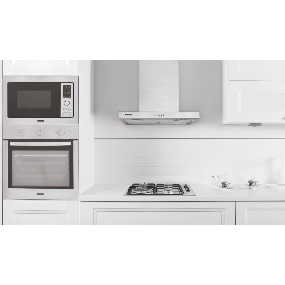 Encontraproduto.com.br - Coifa de Parede, New Dritta, Aço Inox, 60cm, Tramontina - (95800002) - 220V
