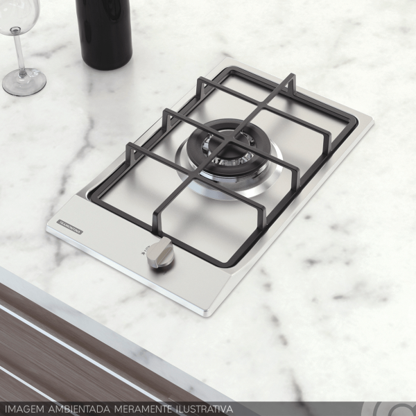 Encontraproduto.com.br - Cooktop a Gás Tramontina, Dominó, em Inox - 94700114
