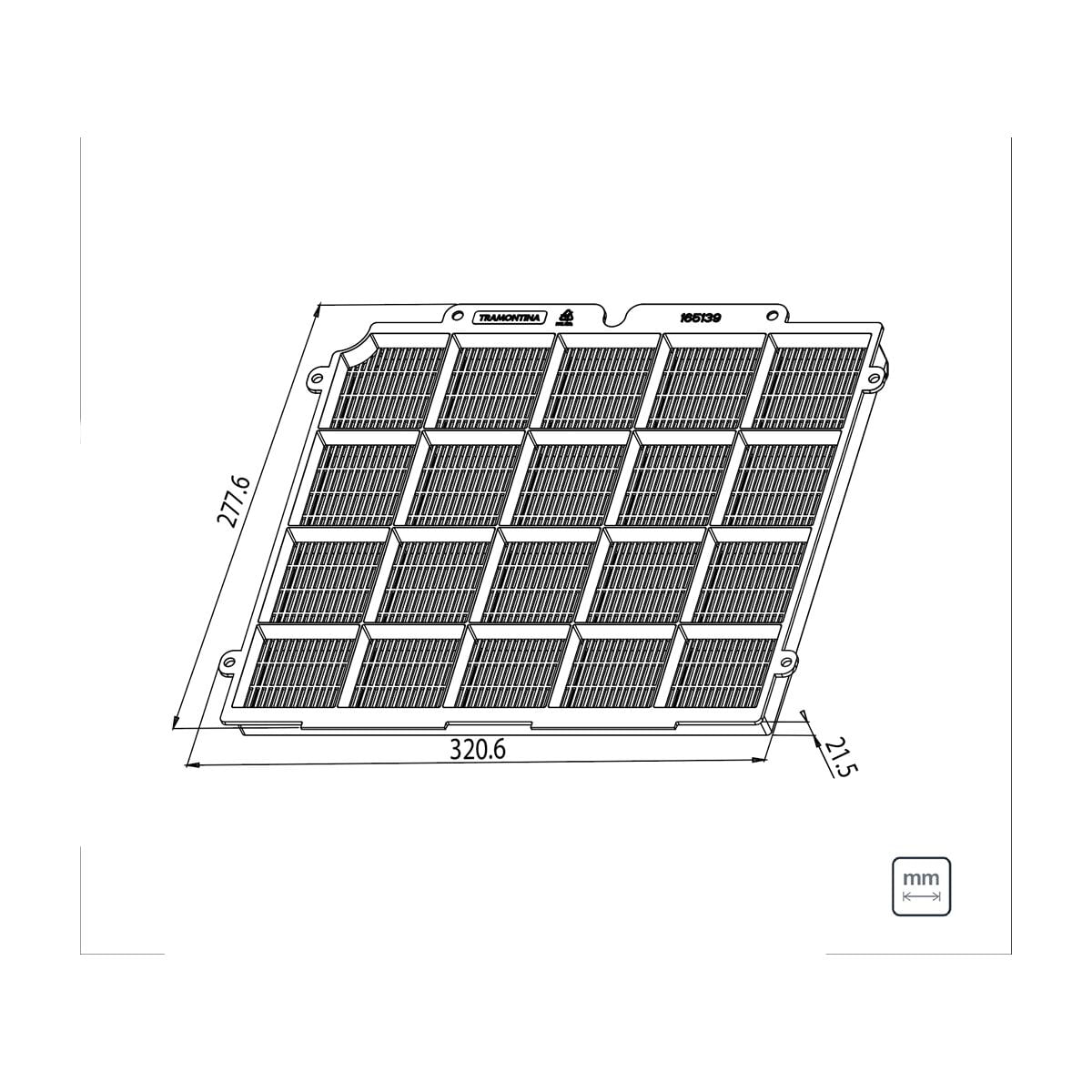 Encontraproduto.com.br - Filtro de Carvão Ativado Ambifresh 4 para Coifas Tramontina