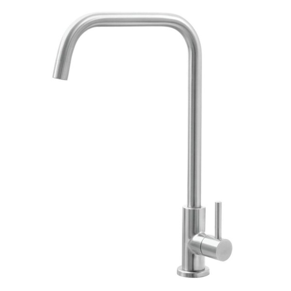 Encontraproduto.com.br - Tanque Tramontina Hera 30 L em Aço Inox Polido 50 x 40 cm com Torneira de Bancada e Válvula 94400417