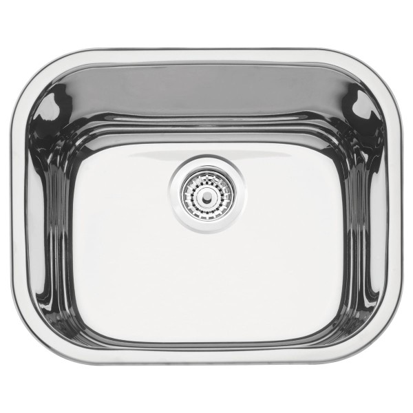 Encontraproduto.com.br - Cuba Retangular Aço Inox Maxi 50x40 Polida Tramontina