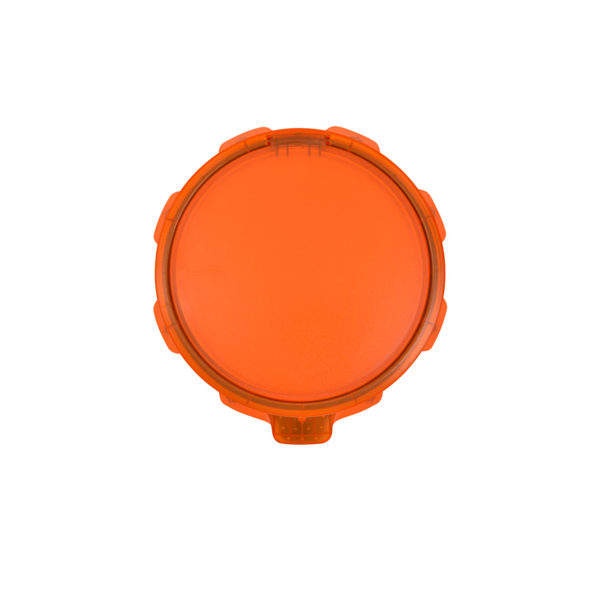 Encontraproduto.com.br - Lixeira Inox Tramontina Sofie Inox Scotch Brite e Detalhes em Plástico Translúcido Laranja com Pedal 5 L