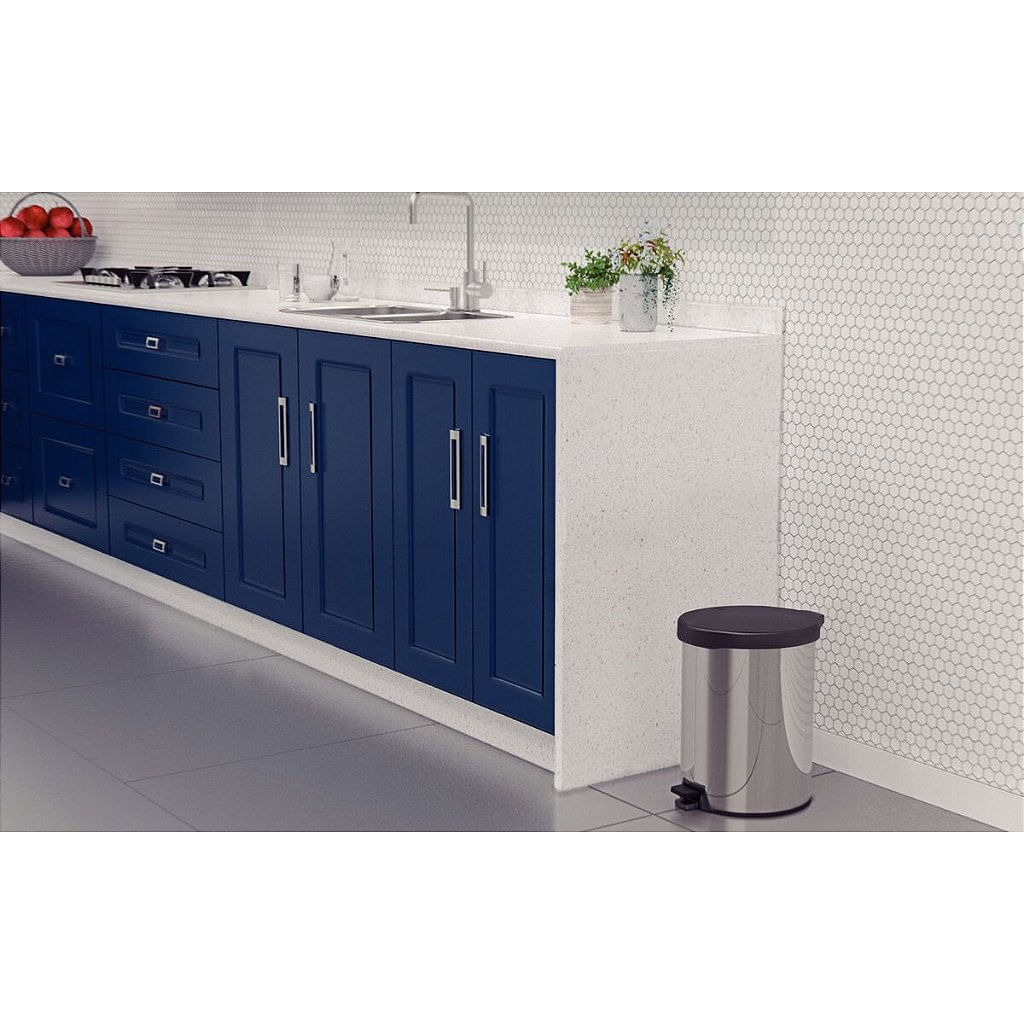 Encontraproduto.com.br - Lixeira 12 Litros com Pedal New Inox Tramontina