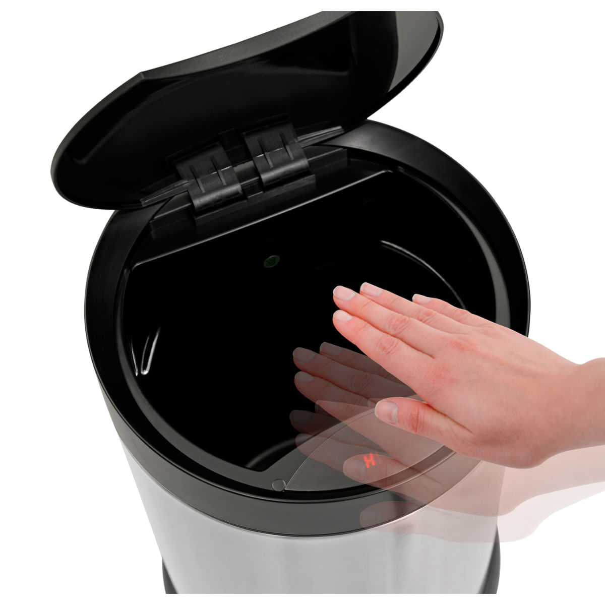 Lixeira Tramontina Smart Automática com Sensor em Aço Inox com Acabamento Scotch Brite 6 Litros