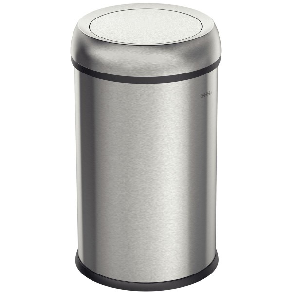 Encontraproduto.com.br - Lixeira Tramontina Institucional em Aço Inox com Acabamento Escovado 65 Litros com Tampa Basculante