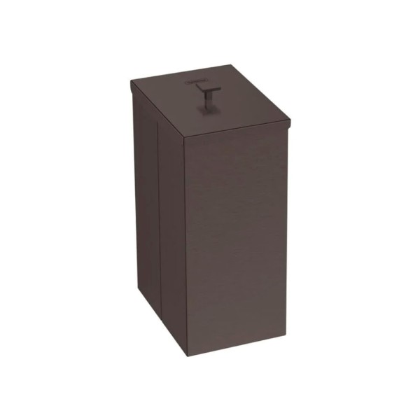 Encontraproduto.com.br - Lixeira Tramontina Luz Slim em Aço Inox com Revestimento Black Matte 5,5 Litros