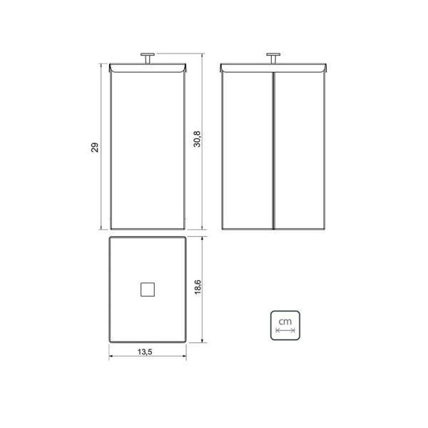 Encontraproduto.com.br - Lixeira Luz Slim em Aço Inox de 5.5 Litros Ref.94540071 Gold Tramontina