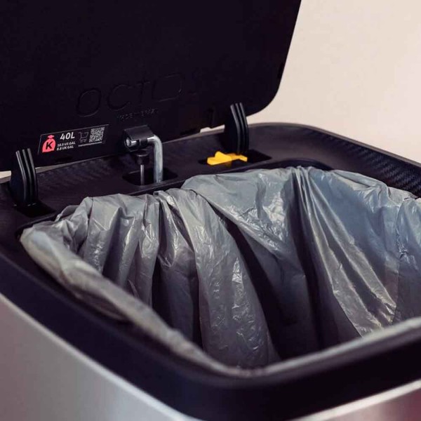 Encontraproduto.com.br - Saco Plástico de Lixo com Alça para Fechamento 65 Litros (O) para Lixeiras Tramontina