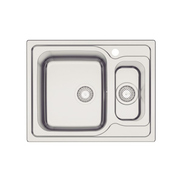Encontraproduto.com.br - Cuba de Sobrepor Tramontina Marea Deep 1.5C 34 em Aço Inox Acetinado 62 x 50 cm Furo para Torneira