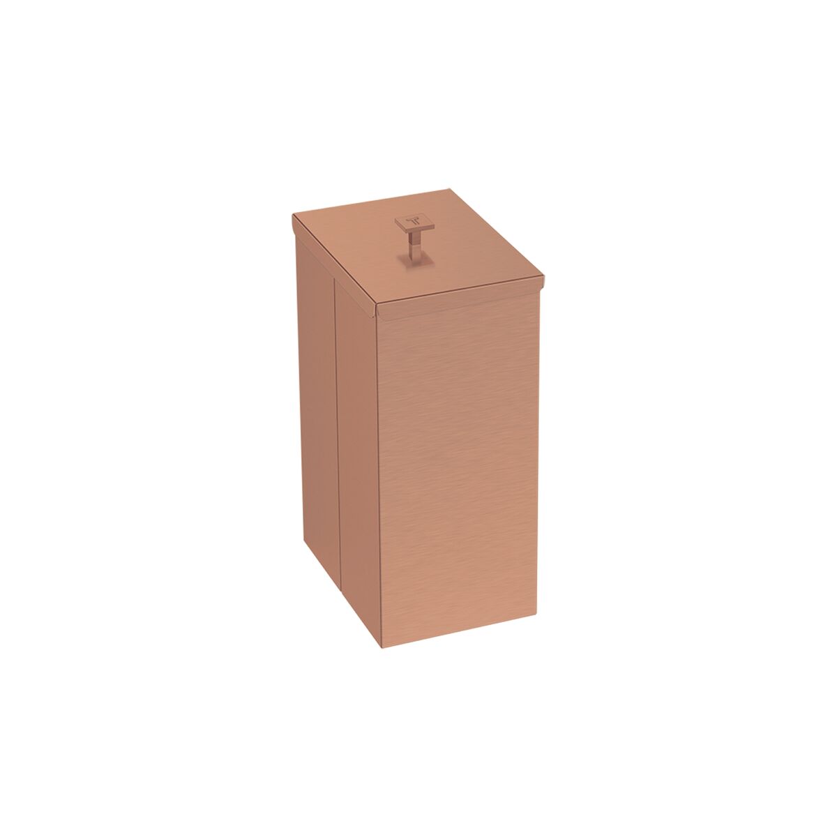Lixeira Tramontina Luz Slim em Aço Inox Rose Matte 5,5 Litros Outlet