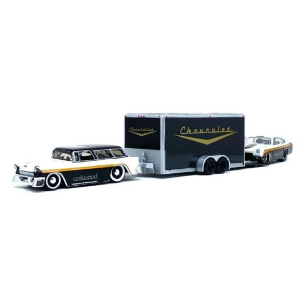 Encontraproduto.com.br - Miniatura Carro Chevrolet Nomad E Trailer Com Chevrolet Vega 1/64 Maisto 11404