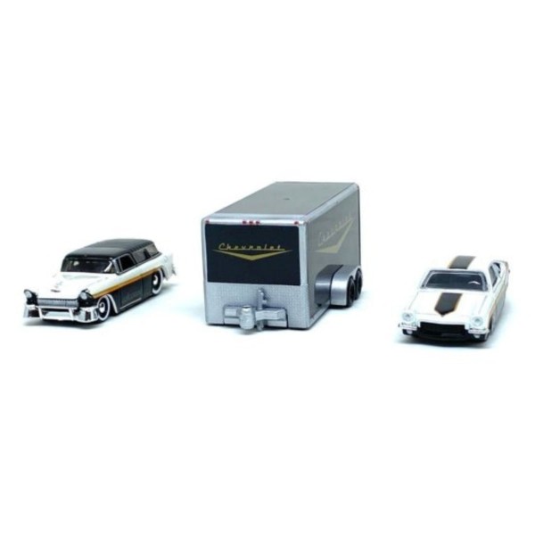 Encontraproduto.com.br - Miniatura Carro Chevrolet Nomad E Trailer Com Chevrolet Vega 1/64 Maisto 11404