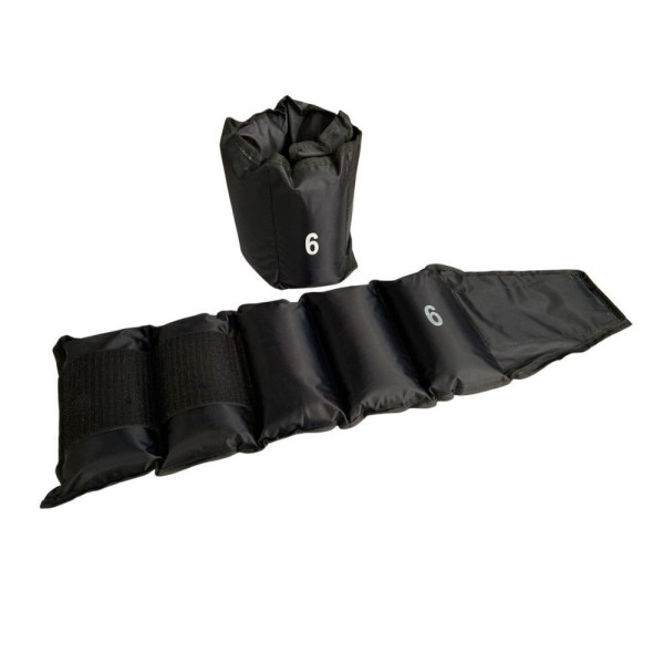 Encontraproduto.com.br - Par De Caneleiras Bf Fitness Peso/Tornozeleira De 6Kg Costura Reforçada