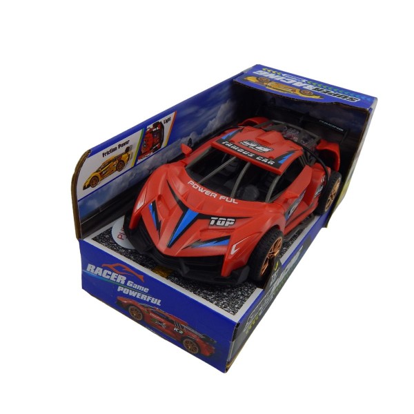 Encontraproduto.com.br - Carro Esporte Com Fricção Luz E Som Vermelho Bbr T014