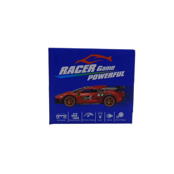Encontraproduto.com.br - Carro Esporte Com Fricção Luz E Som Vermelho Bbr T014