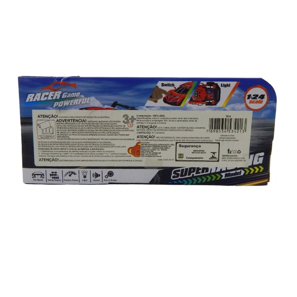 Encontraproduto.com.br - Carro Esporte Com Fricção Luz E Som Vermelho Bbr T014