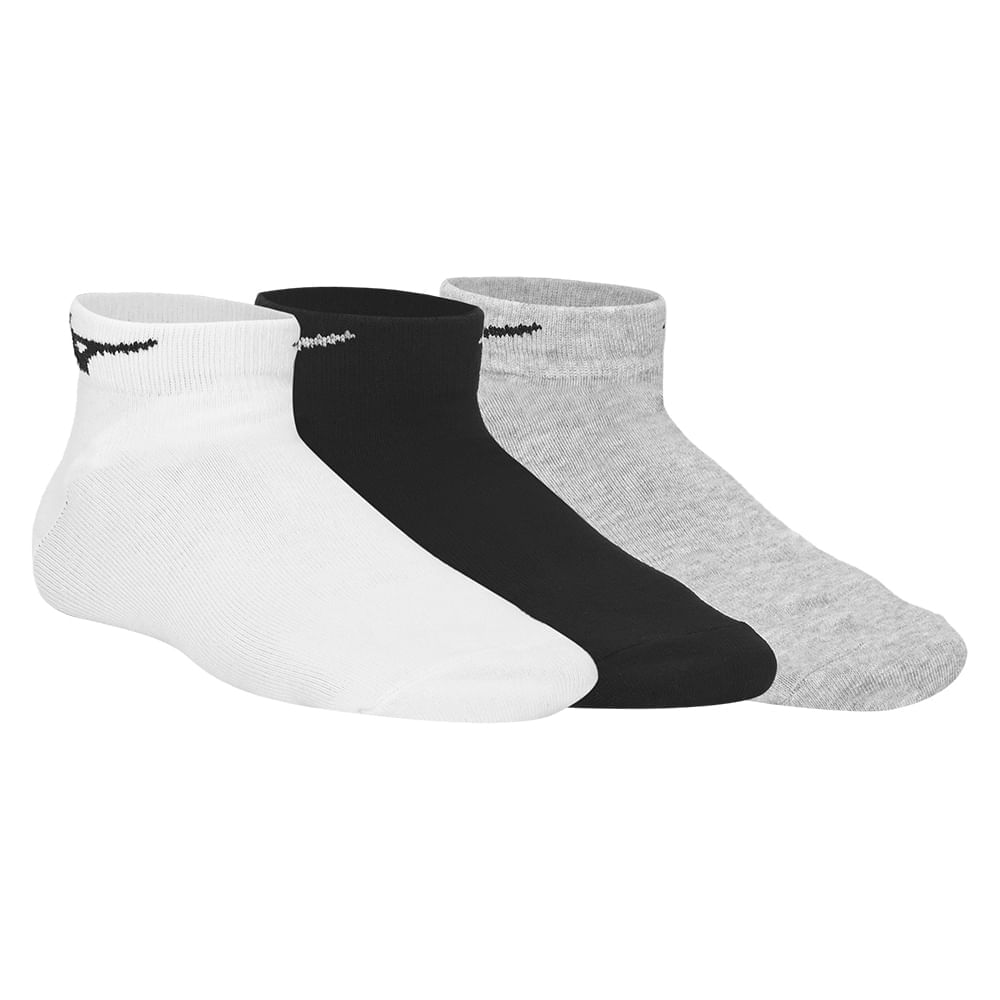 Meia Unissex Mizuno Basic Cano Baixo - Pacote com 3 pares