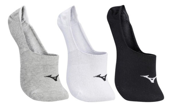 Encontraproduto.com.br - Meia Cano Invisível Mizuno Basic - Pacote Com 3 Pares