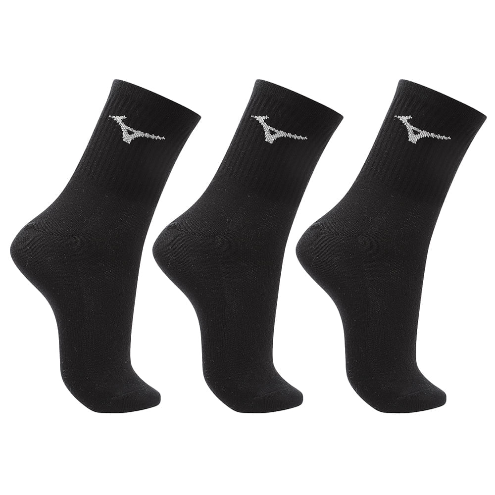 Meia Cano Médio Mizuno Basic - Pacote Com 3 Pares