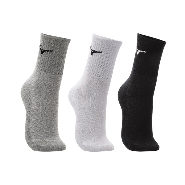 Encontraproduto.com.br - Meia Cano Médio Mizuno Basic - Pacote Com 3 Pares