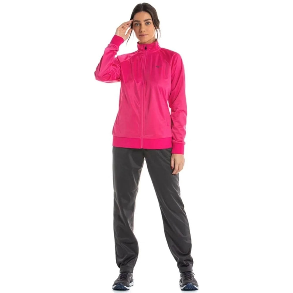 Encontraproduto.com.br - Agasalho Mizuno Basic Root Feminino MIFST2431-7075